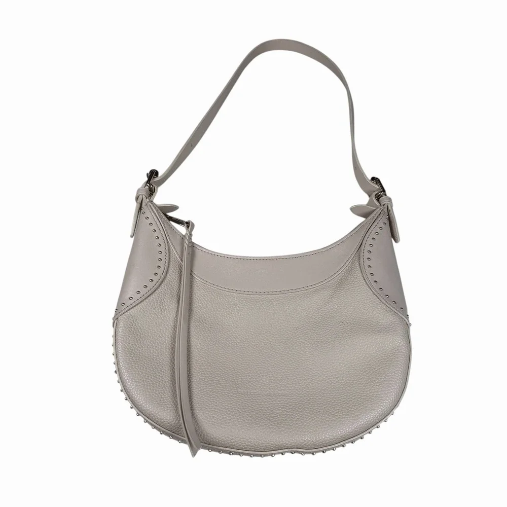 Rebecca Minkoff Small Pippa Studded Hobo Leather Handbag Purse‎ Career Bag